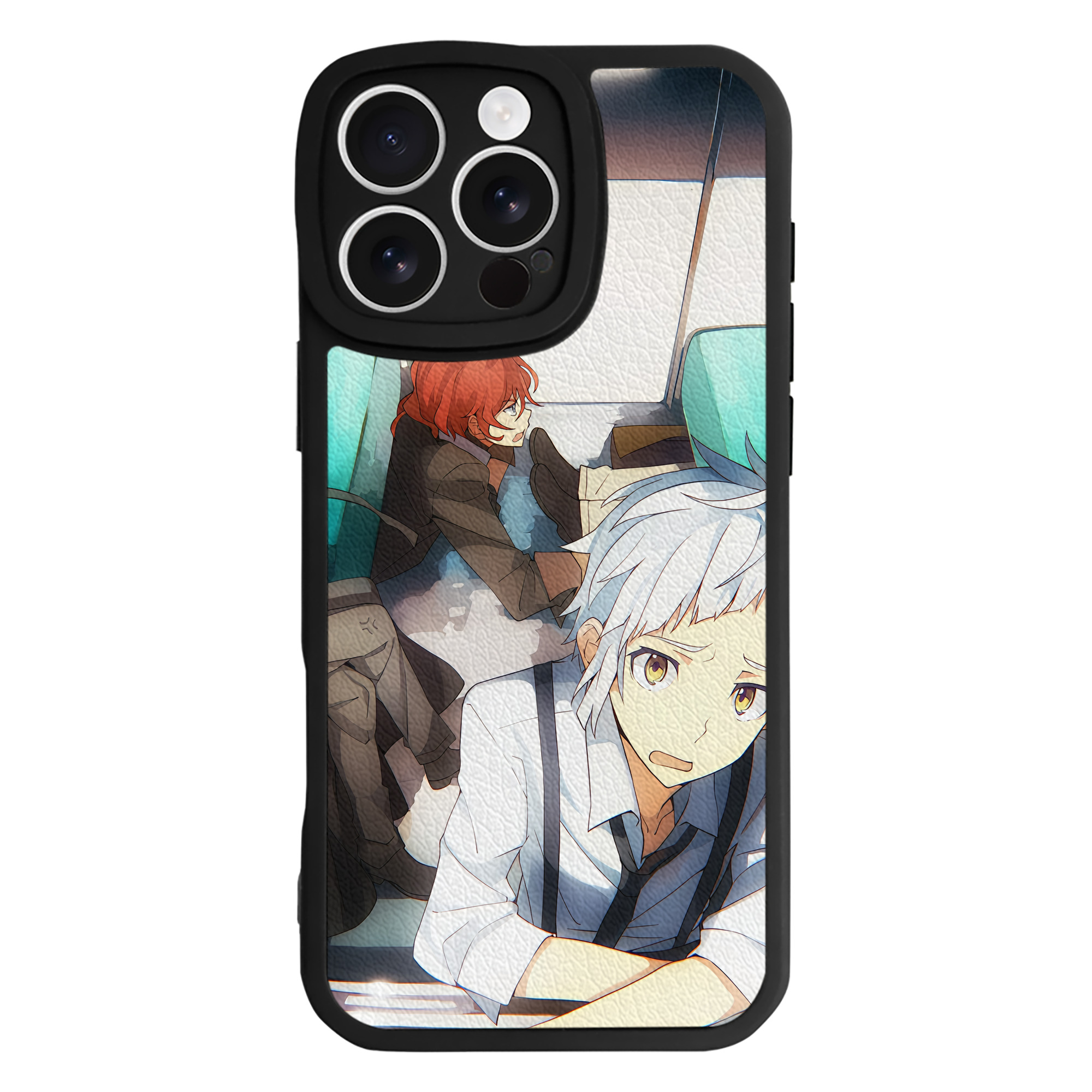 （画像用） 文豪ストレイドッグス Bungo Stray Dogs 【iPhone 16シリーズ対応】シリコンスマホケース（レザー調） 材質：シリコン